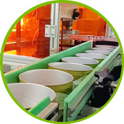 軍興溢美紙罐包裝定制工藝流程-壓底、封蓋